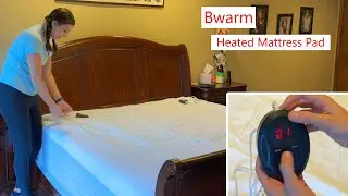 Bwarm Heated Mattress Pad even heat with 2 control panels #heated #mattress #warm