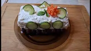 Salty sandwich cake with tuna #howtomakewhitesaucepasta #food #delicious #easyrecipe