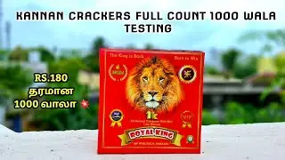 Kannan Crackers Full Count Brand 1000 Wala Testing Video
