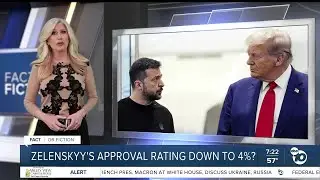 Volodymyr Zelenskyy's approval rating in his own country is down to 4 percent?