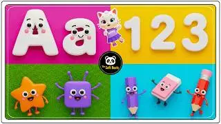 Preschool Learning activities for 3 year olds at home | Learn ABC Phonics Shapes Numbers Colors 🌈