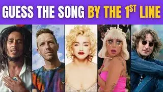 Can You Guess the Song from the First Line? | Music Quiz Challenge