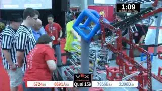 2015 VRC Engr Q159 - 6724 8691A vs 7856B 2396D - 25 to 40 - VEX Worlds 2015 - Engineering Division