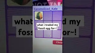i traded my fossil egg in adopt me! 🦖🌍#adoptme #roblox #trading #pets #fossilegg #gaming