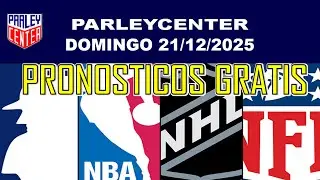 PRONOSTICOS  NFL, NHL Y NBA  PARA HOY LOGROS DOMINGO 21/12/2025 🔥PARLEY GRATIS🔥