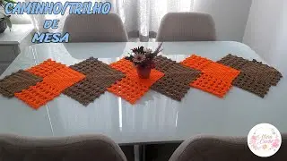 CAMINHO/TRILHO DE MESA EM CROCHE PASSO A PASSO FACIL E SIMPLES
