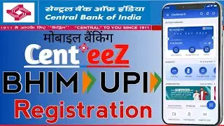 Cent eeZ App | Central Bank mobile banking me UPI registration kaise kare|Cent eeZ App create UPI id