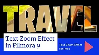 Intro Text Zoom Effect in Filmora 9 | Lon Borey | Tutorials
