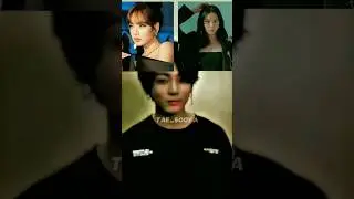 When jk choose jisoo, tae's reaction #jisoo #taehyung #vsoo #jungkook #lisa #liskook #bts #blackpink
