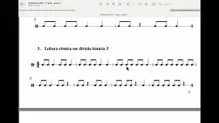Leitura rítmica 3 - sebenta 1, pg. 7 (5º ano)
