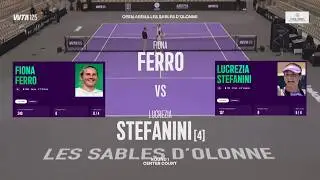 (WC) Fiona Ferro (FRA) vs  (4) Lucrezia Stefanini (ITA)  -  Game, Set, Match ++