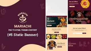 Mariachi Theme | Static Banner | PSD To HTML Convert | Food Template Design