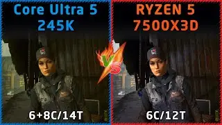 Intel Core Ultra 5 245K vs AMD Ryzen 5 7500X3D