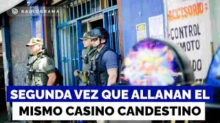 Por segunda vez allanan el mismo casino clandestino en Barrio Franklin