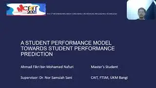 A Student Performance Model Towards Student Performance Prediction | ID33 #MCAIT2021 #CAITFTSM