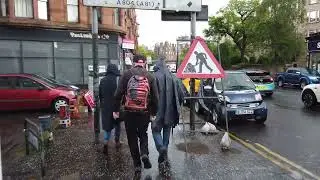 Walking in Hail And Rain in Glasgow | June 2022