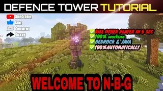 Defence tower tutorial🔥 in minecraft | defence weapon | for bedrock & java | mojang minecraft