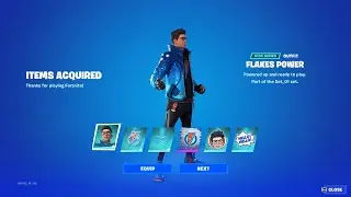 [Leaked] Flakes Power Skin (Icon Series) and His Cosmetics Full Showcase in Fortnite