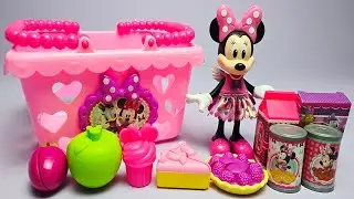 Disney Minnie Mouse Shopping Basket Set Satisfying with Unboxing Compilation Toys ASMR #1006