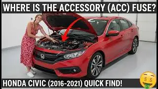 Where is the Accessory (ACC) Fuse on a Honda Civic? Quick Find (2016-2021)