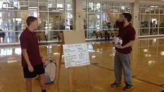 Low-tech Visual Aid - Presentation in the Gym on Netball