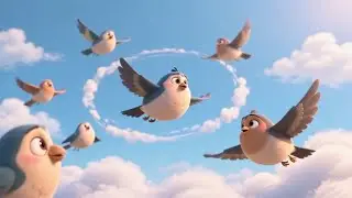 Fluffy Clouds Rolled Through the Sky | Gentle Nursery Rhyme for Kids | Songs & Lullabies
