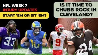 NFL WEEK 7 Fantasy Football Injury Report w/ TED RATH