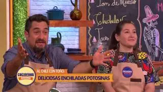 Receta: Enchiladas Potosinas | Cocineros Mexicanos