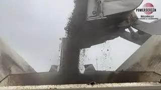 Powerscreen LL75 Feeder Stockpiler working in asphalt