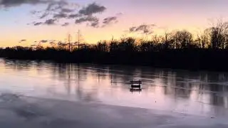 Carnegie Lake and Princeton Boathouse sunrise