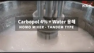 CARBOPOL 4% + WATER,  TANDEM TYPE - HOMO MIXER test