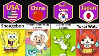 Comparison: Popular Cartoons From Every Country In The World Part 6