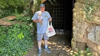 Yorktown Va Cornwallis Cave and Surrender field in 102 degree heat.
