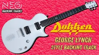 CLASSIC 80's DOKKEN / GEORGE LYNCH STYLE BACKING TRACK - Em (140 bpm)