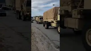 NHSP escorts NH National Guard with trucks full of PPE