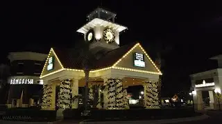 Orlando Suburb Walk: Christmas Lights at Winter Garden Village &middot; Florida USA 4K