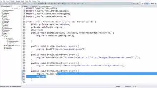 JavaFx Tutorial For Beginners 25   JavaFX WebView