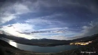 Moon Rise Over Lake Tekapo - 2 October 2012
