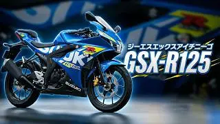 スズキ GSX-R125 ABS 2024 トリトンブルーメタリック スズキ独自のSCEMメッキシリンダーを採用。