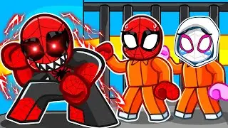 Escape SPIDERMAN'S PRISON RUN In Roblox!
