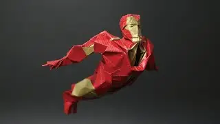 [제작영상] 아이언맨 종이접기 / Origami Iron Man / 折り紙 アイアンマン
