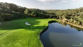 Penha Longa Golf drone aerial video Atlantic hole#07