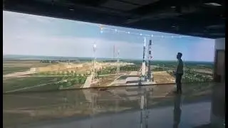 interactive projection 3*36m of Aerospace Research Institute