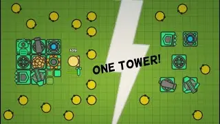 Zombs.io - ONE OF EACH TOWER CHALLENGE! (new record! wave 100+) - k3lp