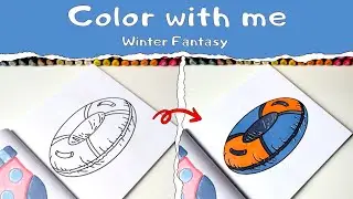 Winter Coloring &mdash; A Cozy & Relaxing Creative Art Process ❄️🎨