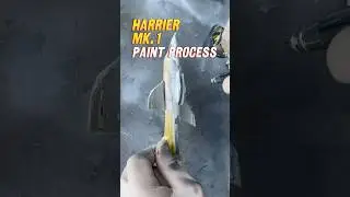 Fighter jet assembly process Harrier MK.1 #scalemodel #scalemodelbuilding #modelaircraft