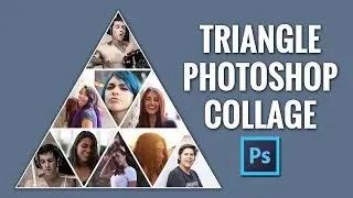 Triangle Photoshop Collage Pyramid Photo Template Tutorial