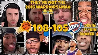 OKC fans cry as Suns fans GET HYPED after Devin Booker's CLUTCH game winner - 108-105🔥