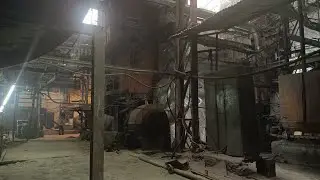 Sugar mill motor maintenance work and ID side vew