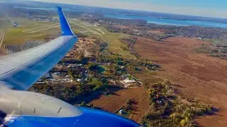 Sunny takeoff out of Madison (RARE Runway 3 departure) - United Airlines - Boeing 737-900(ER)